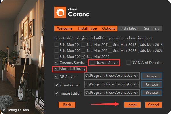 Corona 12.1 for 3dmax2016-2025最新中文破解版安裝圖文教程、破解注冊(cè)方法
